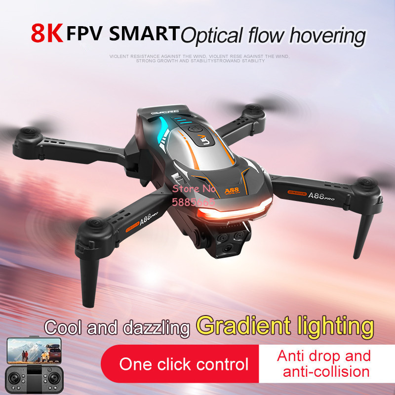 Kids Toys Helicopter - 8K Luftaufnahmen Optischer Fluss Positionierung FPV