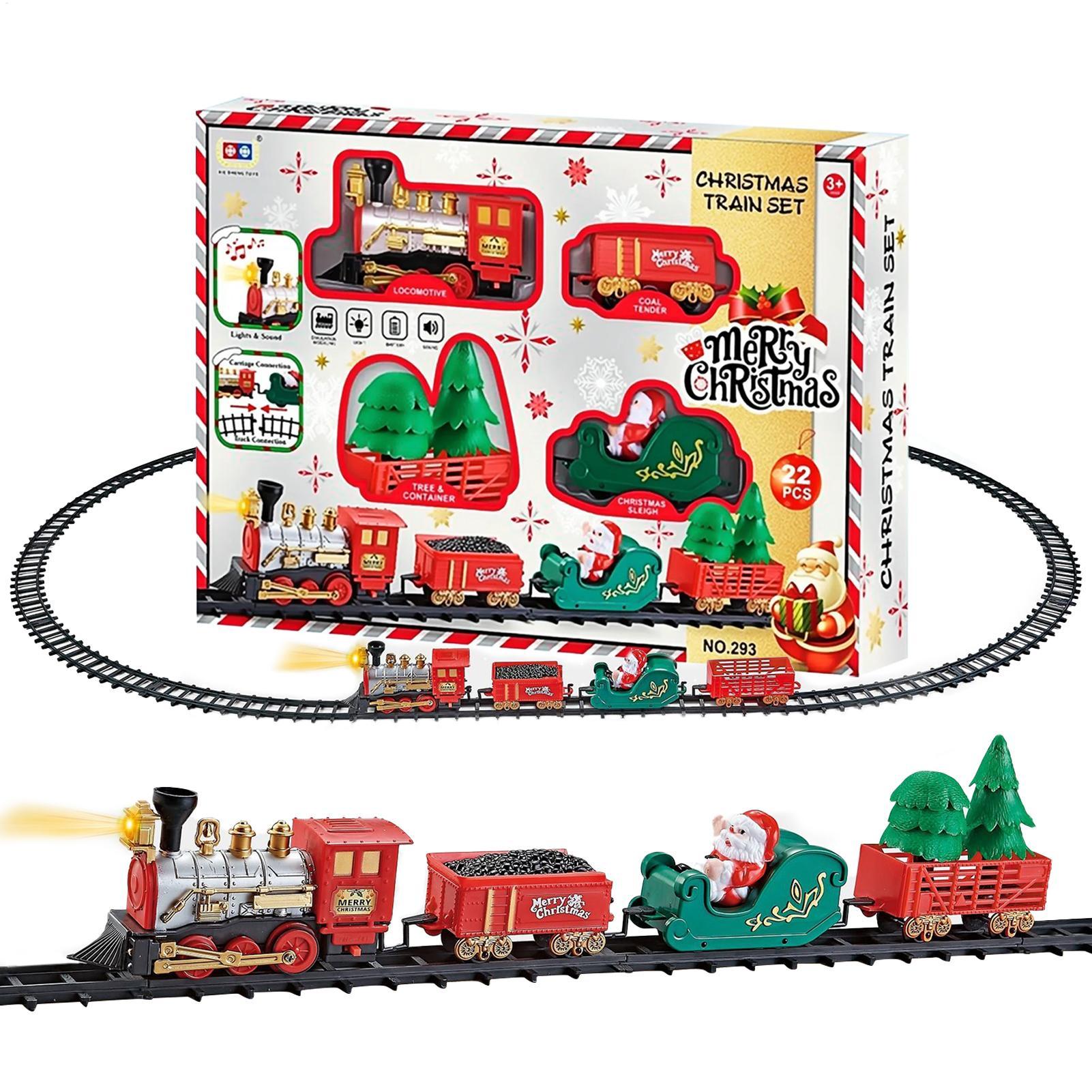 Toy Train Track Set - Weihnachten Zug mit Licht und Sound