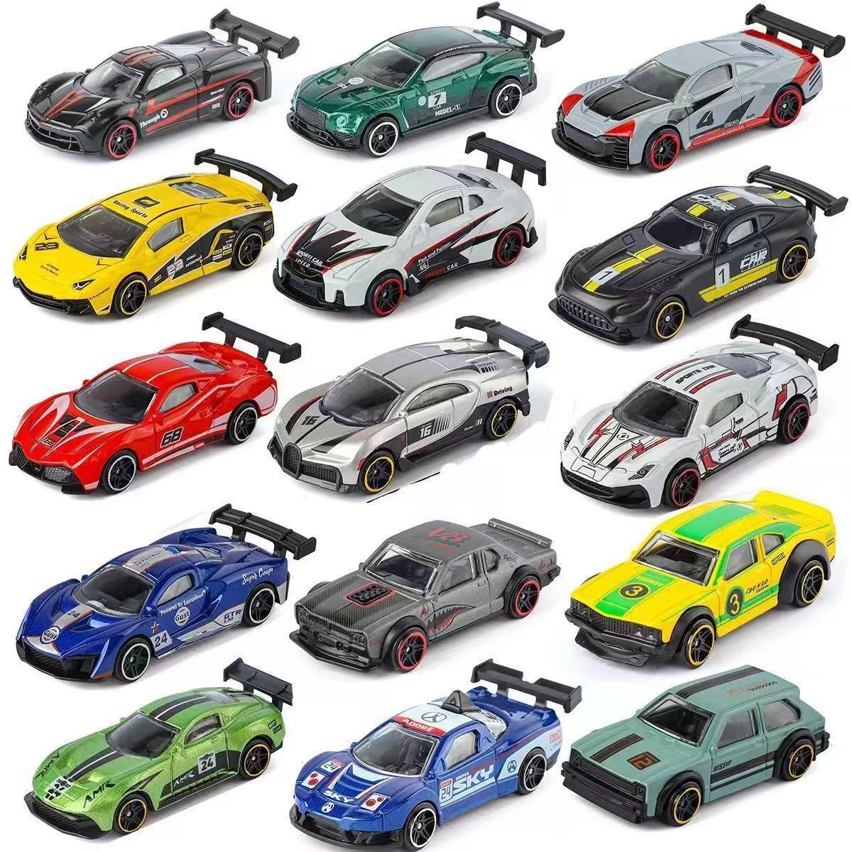 Kids Toys Cars - Legierung Auto-Modell Simulation 1:64 Gleitendes Sportwagen-Rennauto