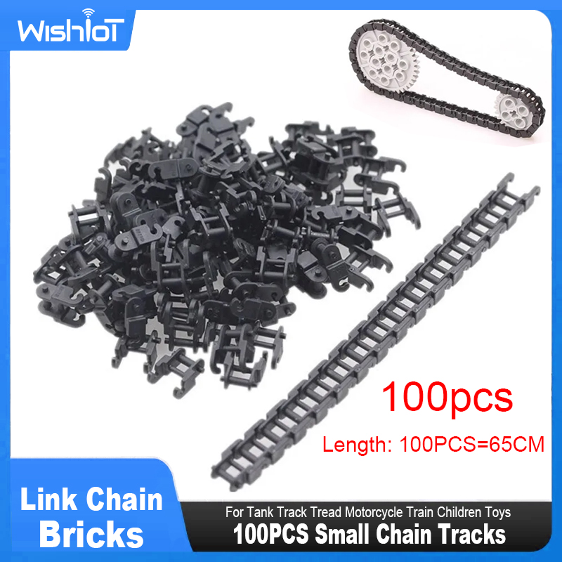 Toy Train Track Set - 100PCS Technische Teile Link Kette Ziegel