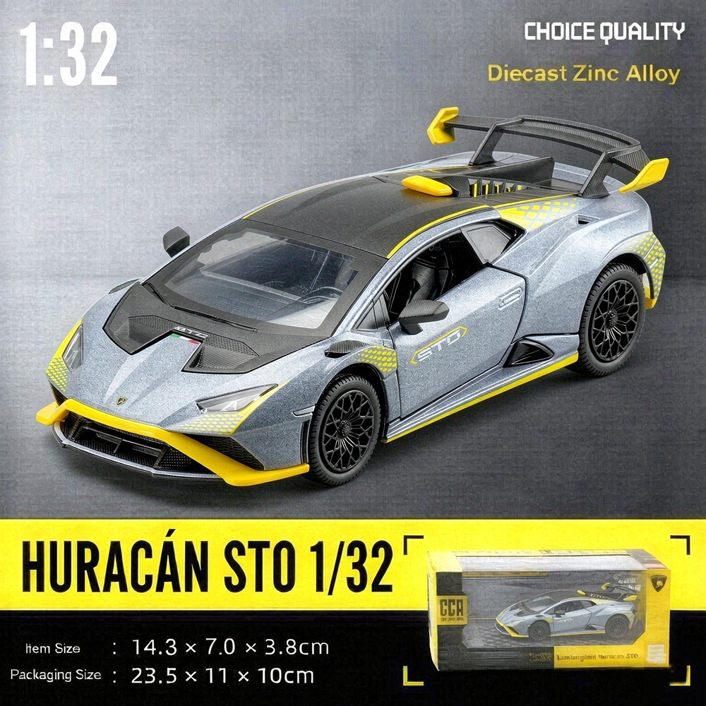 Kids Toys Cars - CCA 1:32 Lamborghini Huracan STO Druckguss-Modellauto,