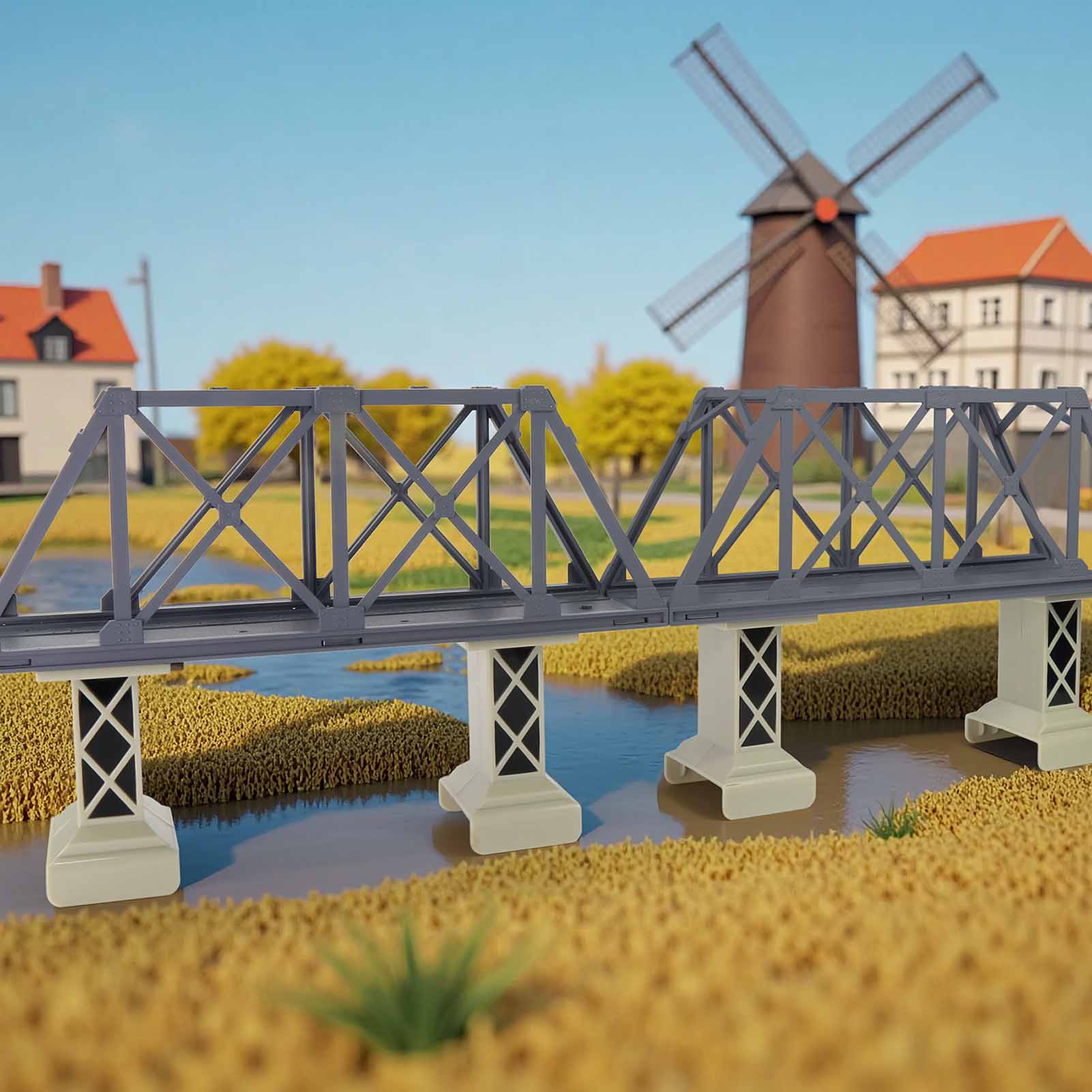 Toy Train Track Set - Evemodel HO Maßstab 1:87 Modell-Hochbrücken-Set für