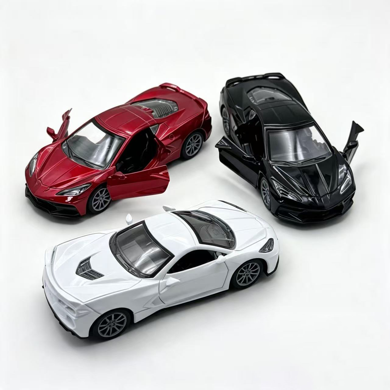 Kids Toys Cars - Maßstabsgetreues Simulationsmodell-Legierungsauto mit zu öffnenden Türen,