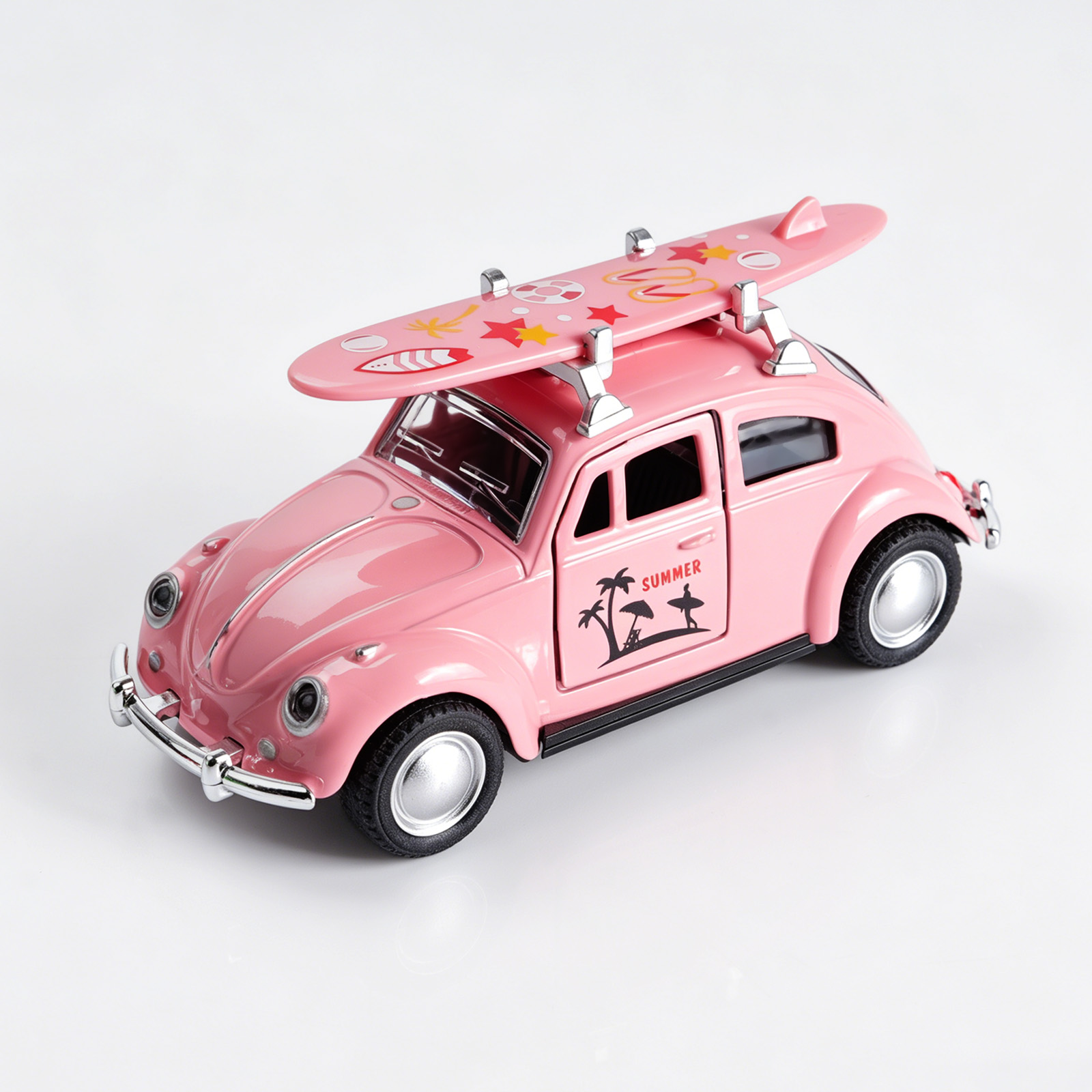 1:36 Rosa Volkswagen Käfer Mod – Kids Toys Cars Bewertung und Preis