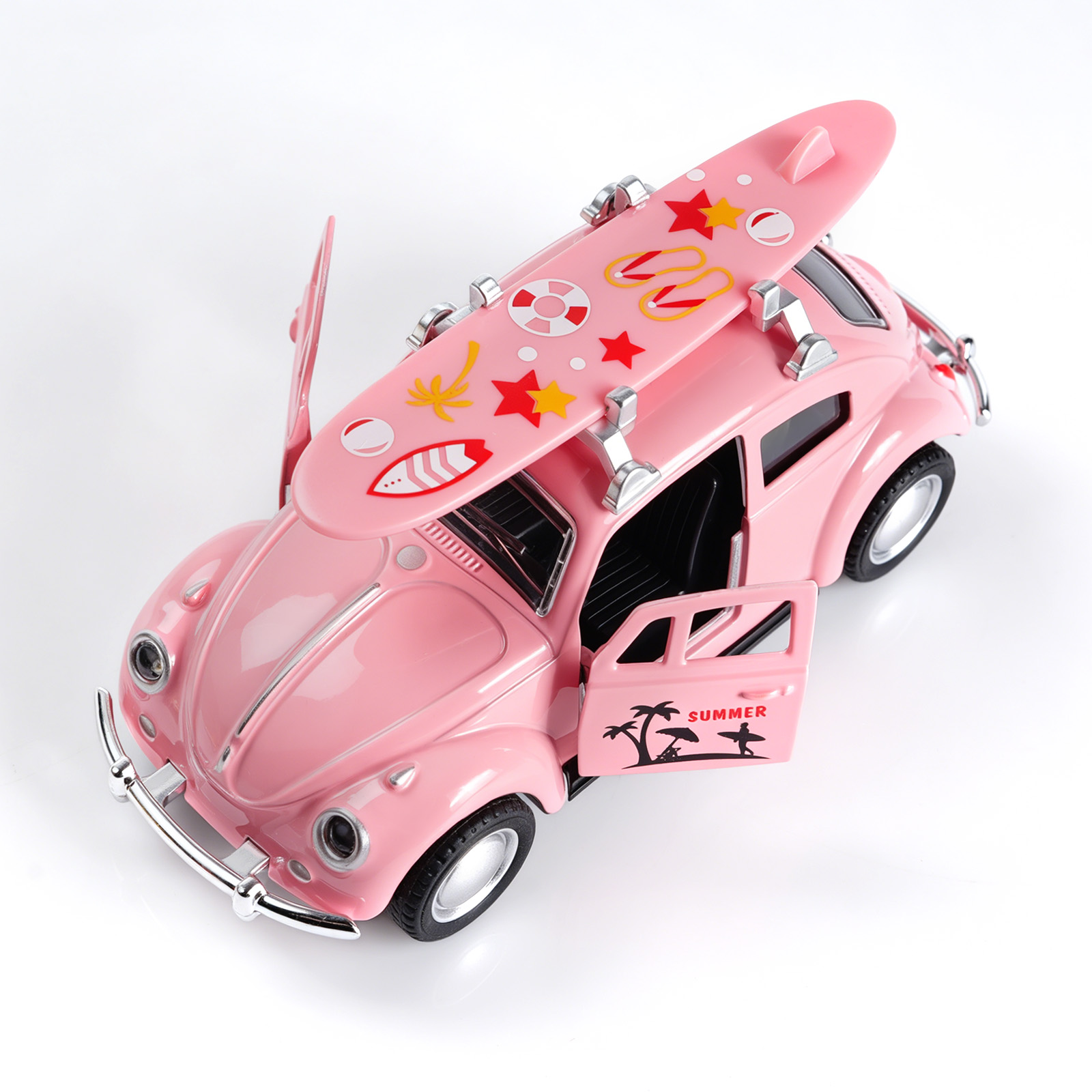 1:36 Rosa Volkswagen Käfer Mod – Kids Toys Cars Bewertung und Preis