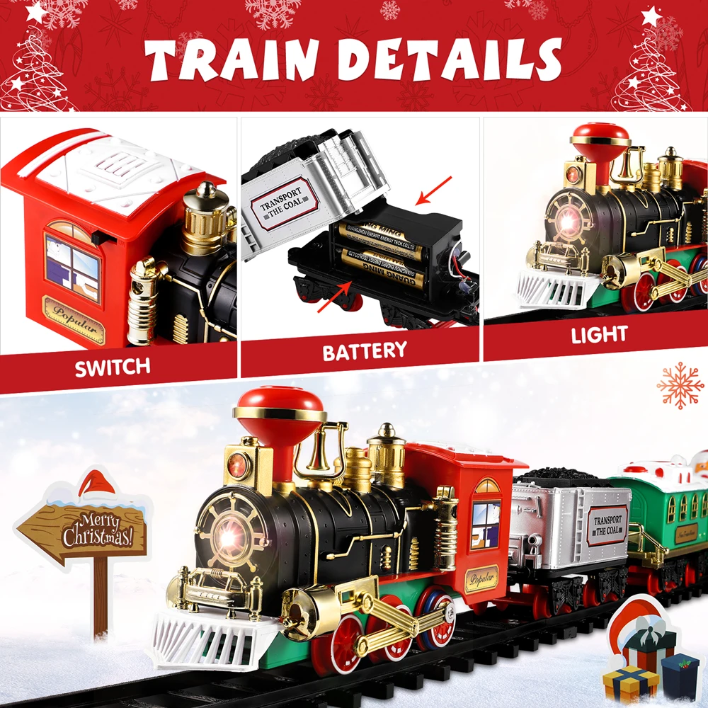 Weihnachten Zug Set Festliche  – Toy Train Track Set Bewertung und Preis